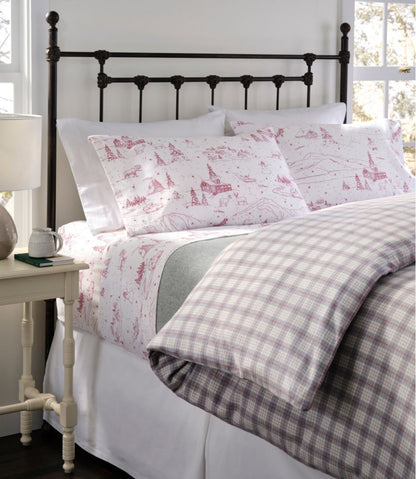 L.L.Bean | Heritage Chamois Flannel Comforter Cover Collection, Plaid