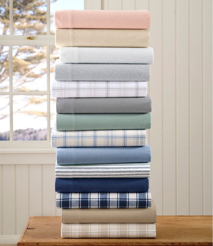 L.L.Bean | Ultrasoft Comfort Flannel Sheet Set, Plaid