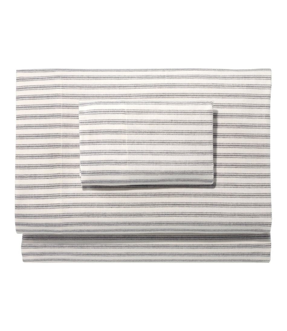 L.L.Bean | Ultrasoft Comfort Flannel Sheet Set, Stripe