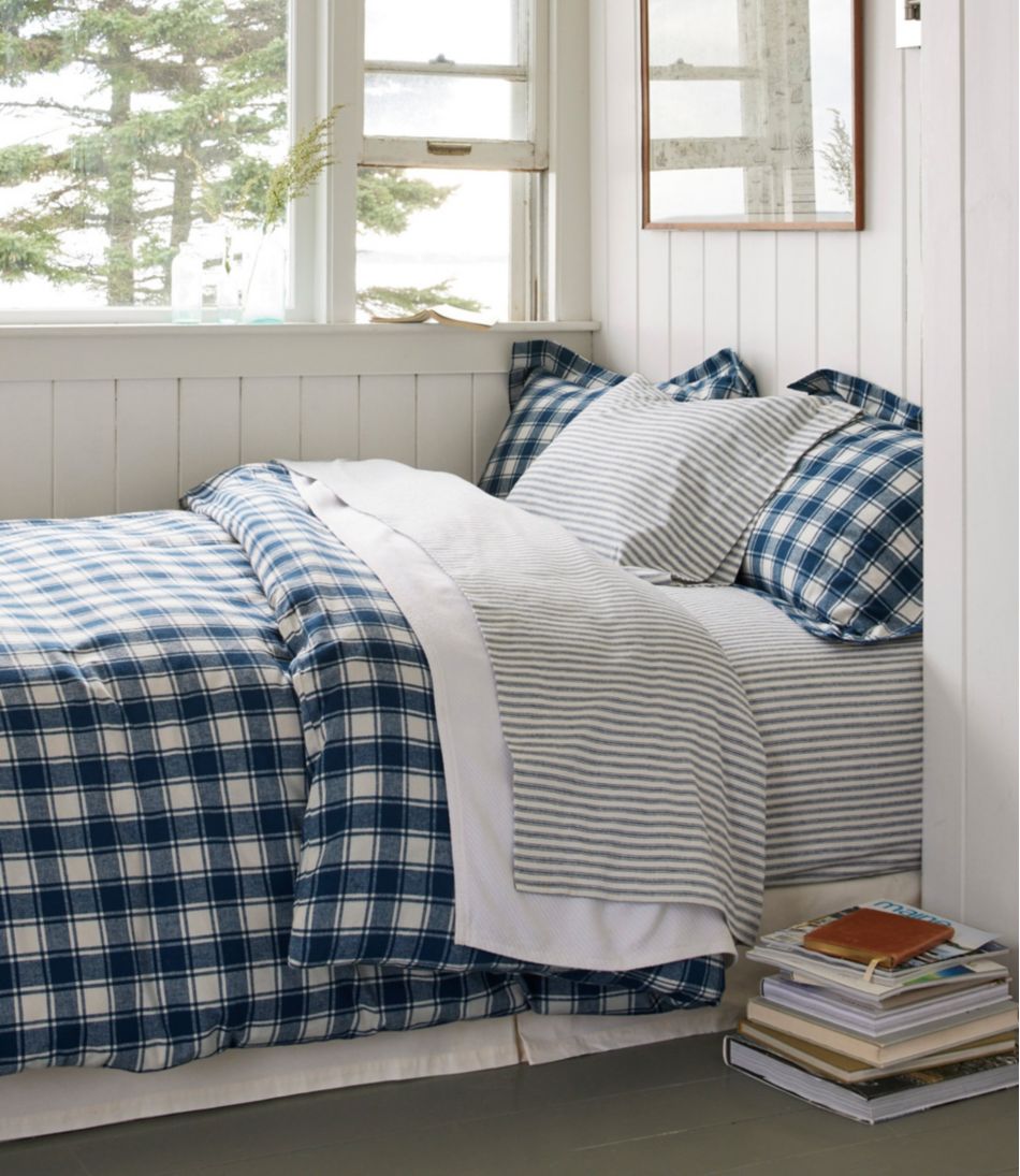 L.L.Bean | Ultrasoft Comfort Flannel Sheet Set, Stripe