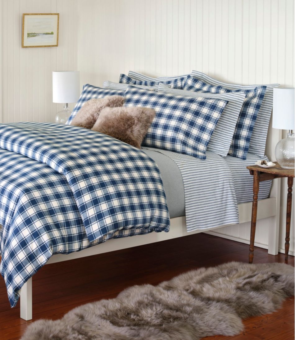 L.L.Bean | Ultrasoft Comfort Flannel Sheet Set, Stripe