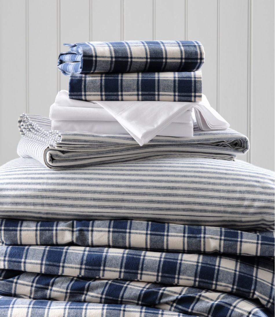L.L.Bean | Ultrasoft Comfort Flannel Sheet Set, Stripe