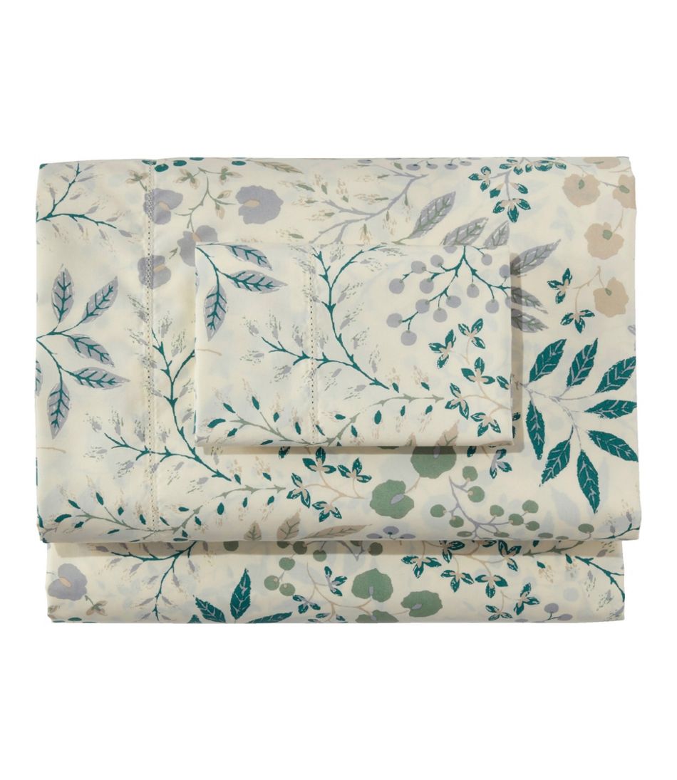 L.L.Bean | 280-Thread-Count Pima Cotton Percale Sheet Set, Print