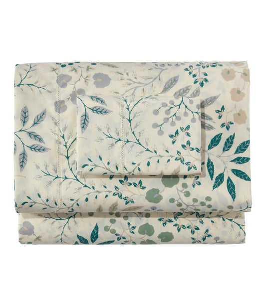 L.L.Bean | 280-Thread-Count Pima Cotton Percale Sheet Set, Print