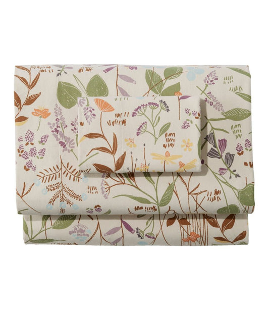 L.L.Bean | Birch Floral Flannel Sheet Collection