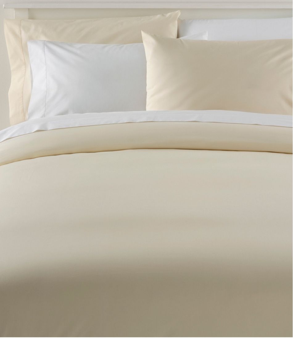 L.L.Bean | 280-Thread-Count Pima Cotton Percale Comforter Cover Collection