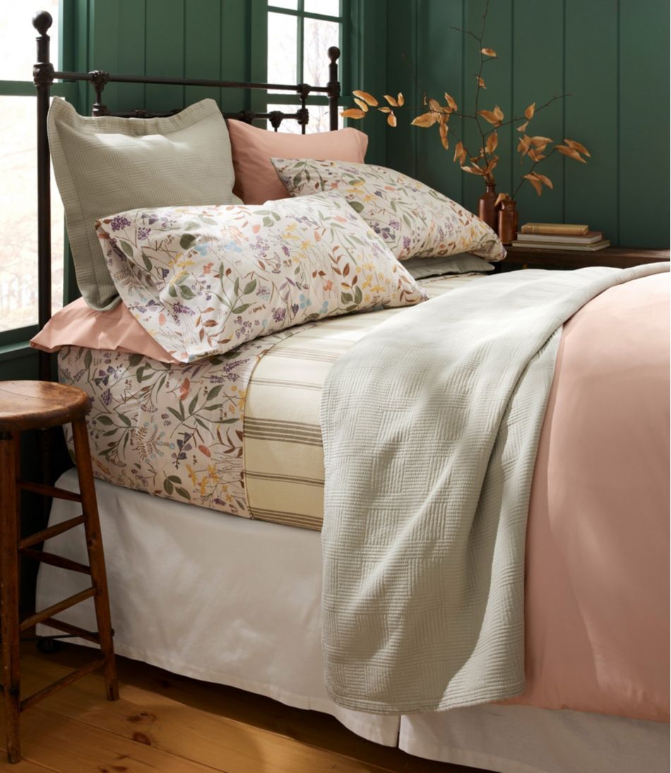 L.L.Bean | 280-Thread-Count Pima Cotton Percale Comforter Cover Collection