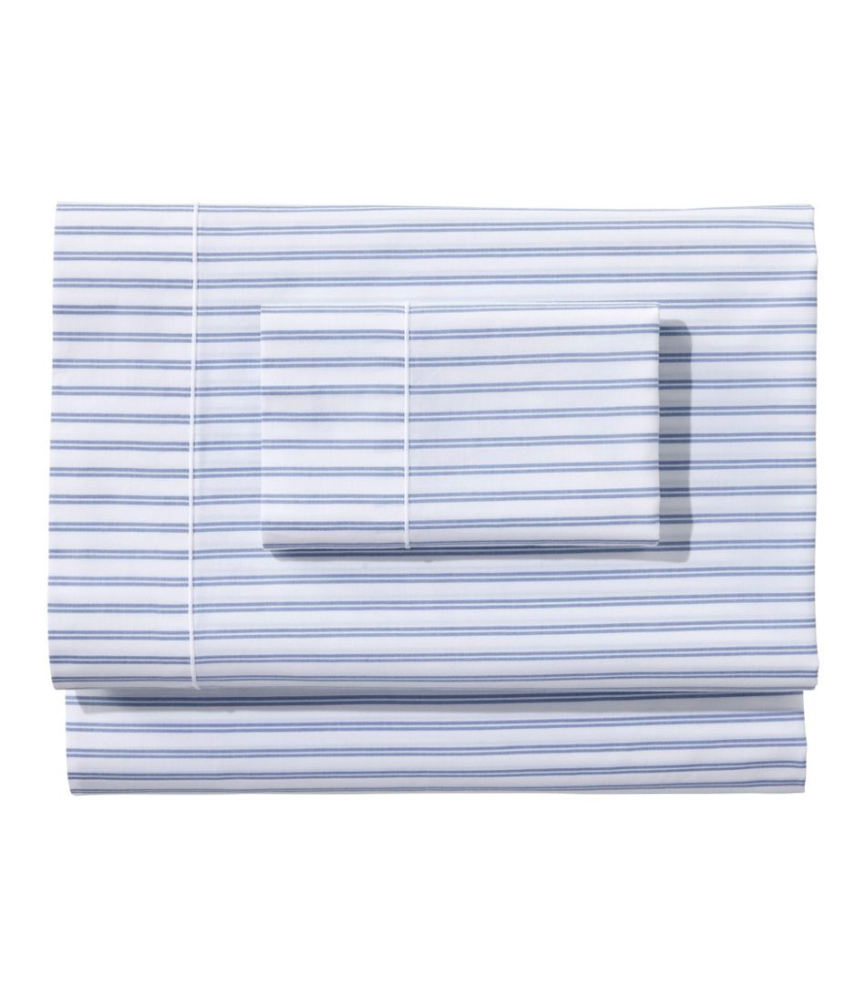 L.L.Bean | Premium Egyptian Percale Sheet Collection, Stripe