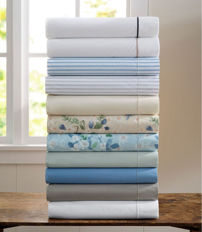 L.L.Bean | Premium Egyptian Percale Sheet Collection, Stripe