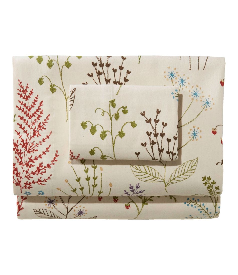 L.L.Bean | Botanical Floral Flannel Sheet Collection