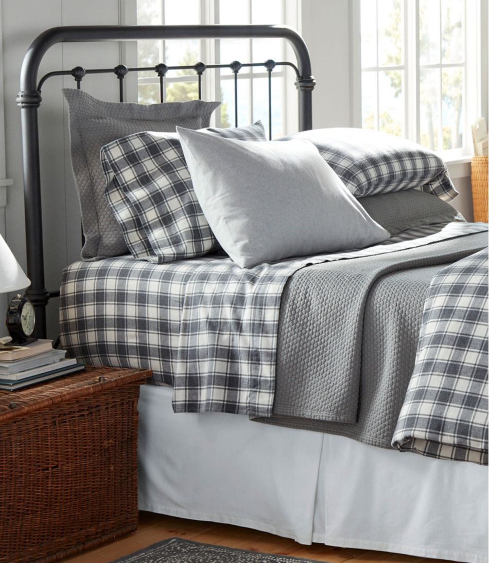 L.L.Bean | Ultrasoft Comfort Flannel Sheet Set, Check