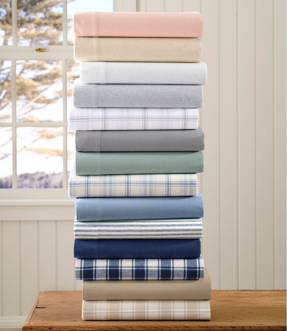 L.L.Bean | Ultrasoft Comfort Flannel Sheet Set, Check