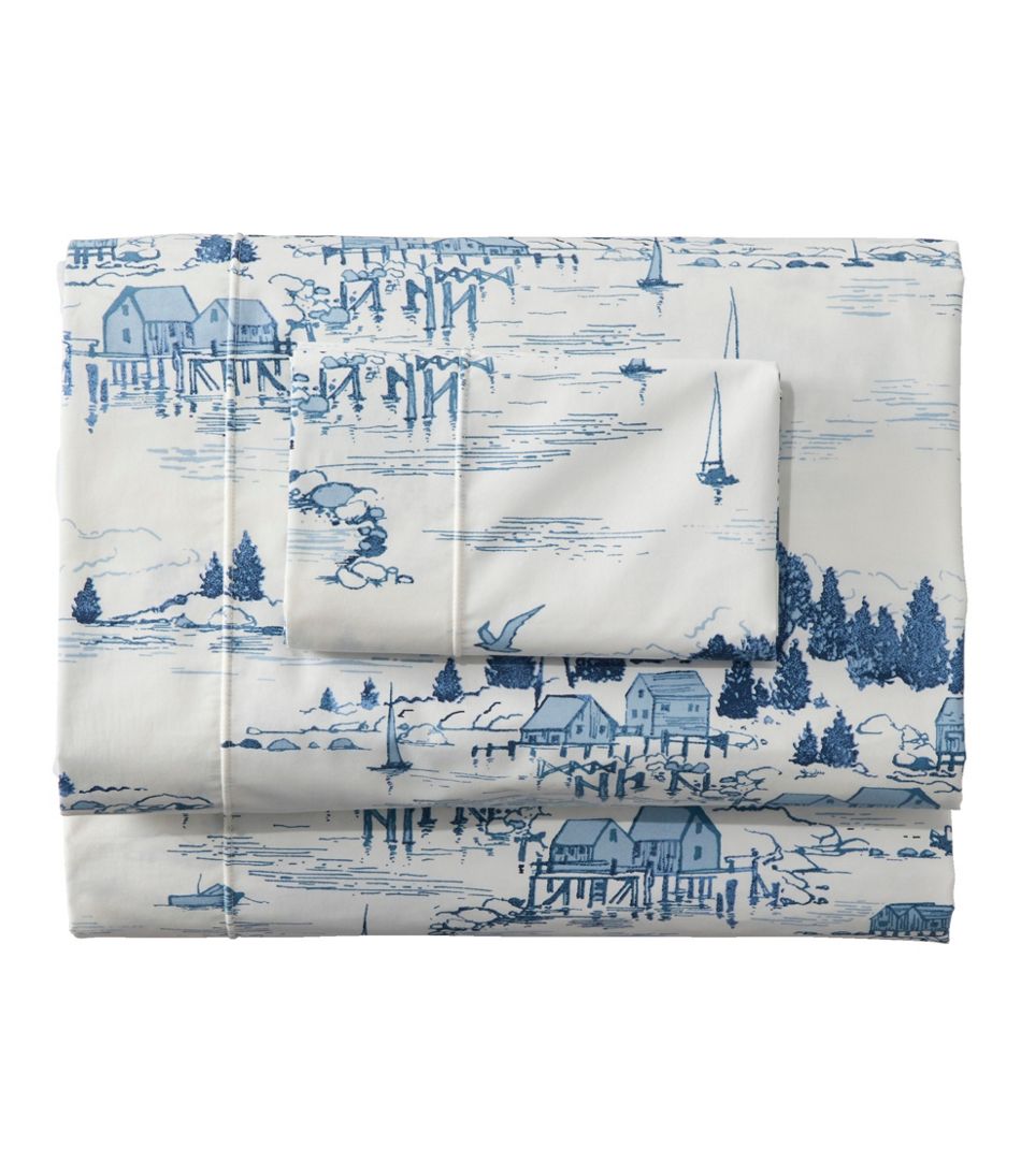 L.L.Bean | Coastal Landscape Percale Sheet Collection