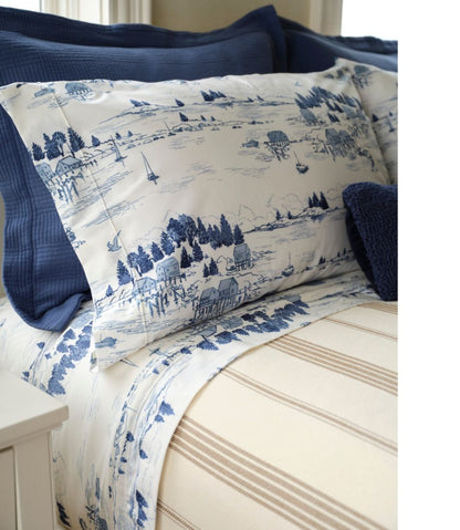 L.L.Bean | Coastal Landscape Percale Sheet Collection