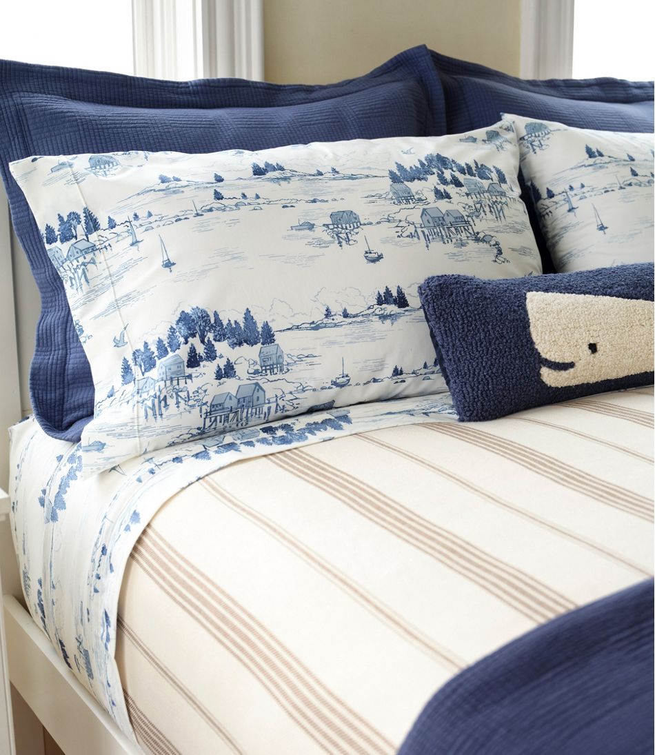 L.L.Bean | Coastal Landscape Percale Sheet Collection