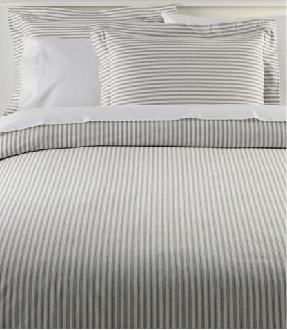 L.L.Bean | Ultrasoft Comfort Flannel Comforter Cover Collection, Stripe
