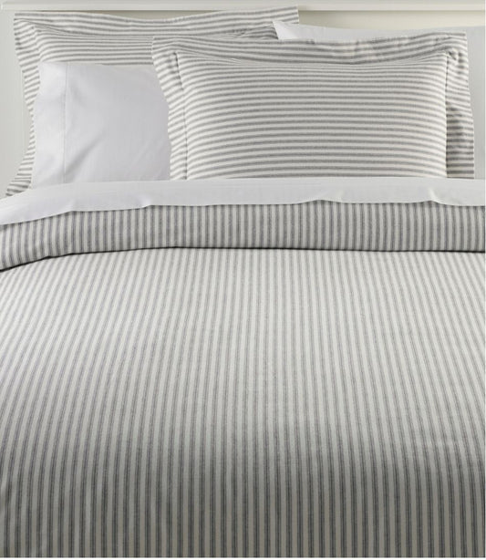 L.L.Bean | Ultrasoft Comfort Flannel Comforter Cover Collection, Stripe