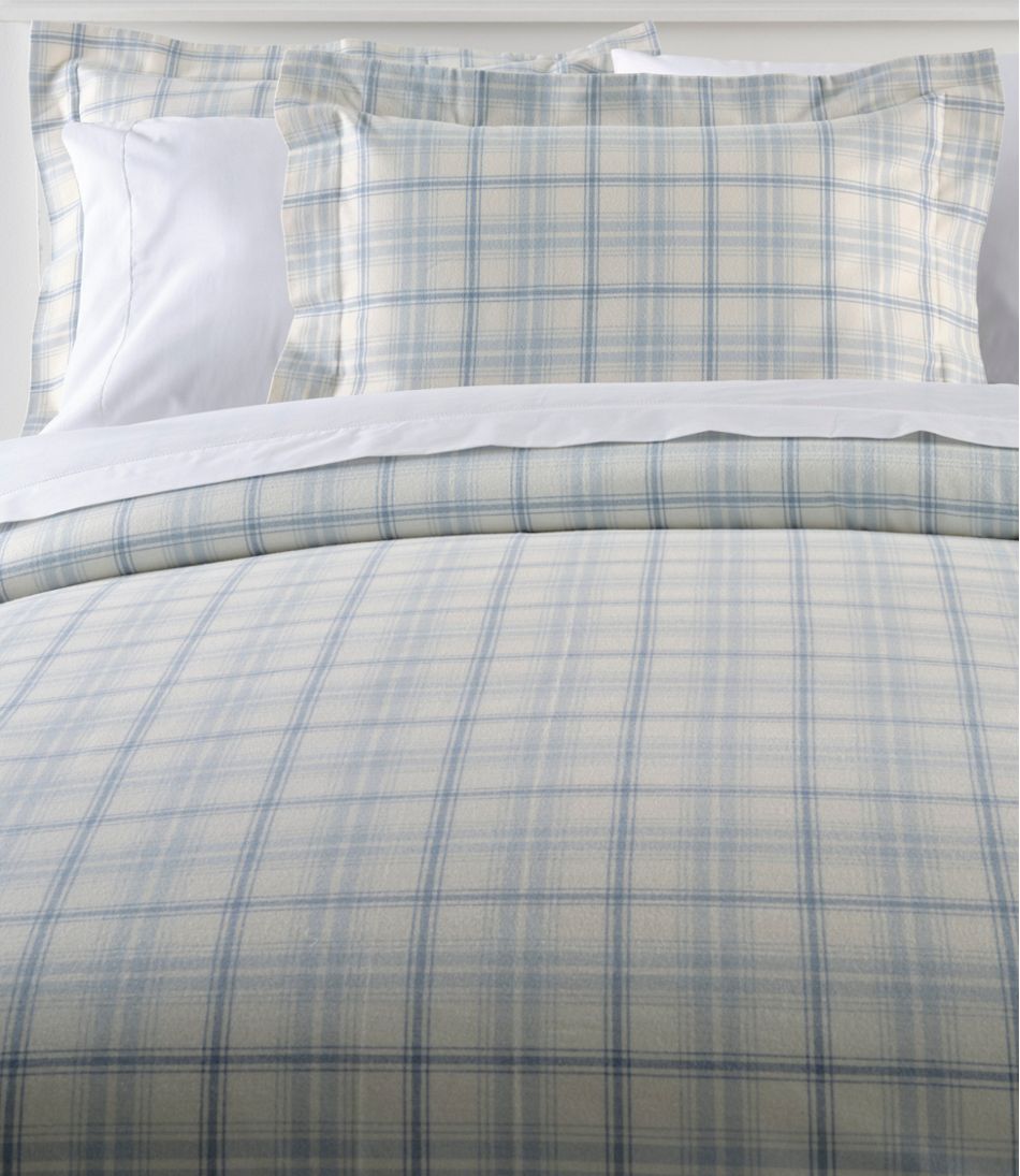 L.L.Bean | Ultrasoft Comfort Flannel Comforter Cover Collection, Plaid