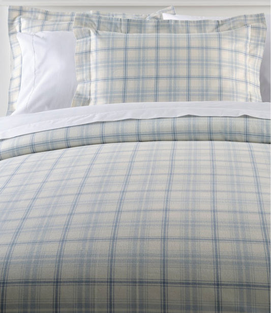 L.L.Bean | Ultrasoft Comfort Flannel Comforter Cover Collection, Plaid