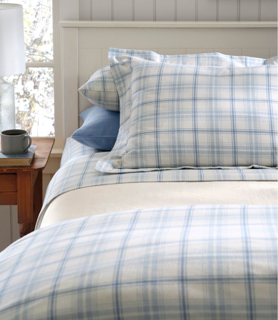L.L.Bean | Ultrasoft Comfort Flannel Comforter Cover Collection, Plaid
