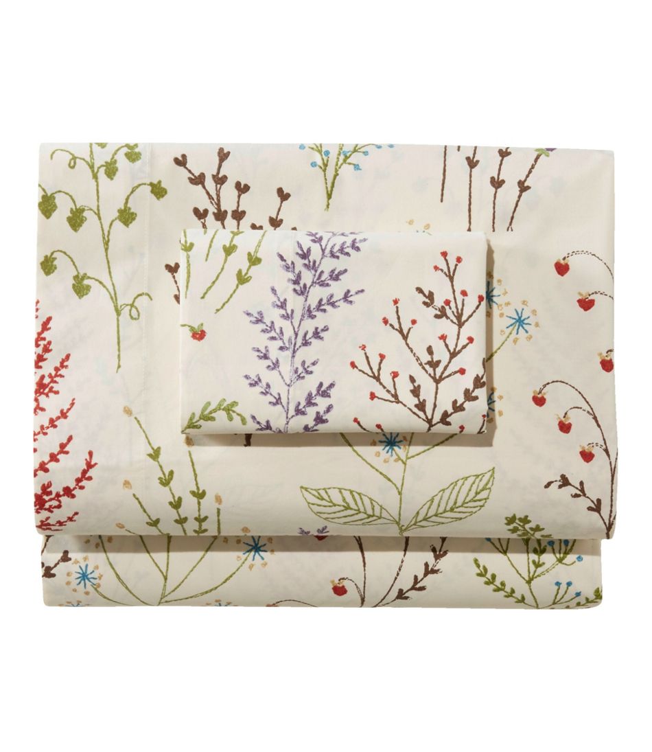 L.L.Bean | Botanical Floral Percale Sheet Collection