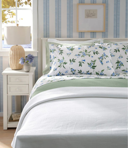 L.L.Bean | Jess Franks Blueberry Print Percale Sheet Set Collection
