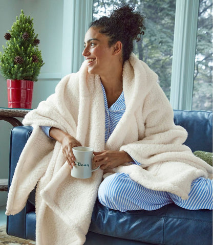 L.L.Bean | Cozy Sherpa Wearable Throw