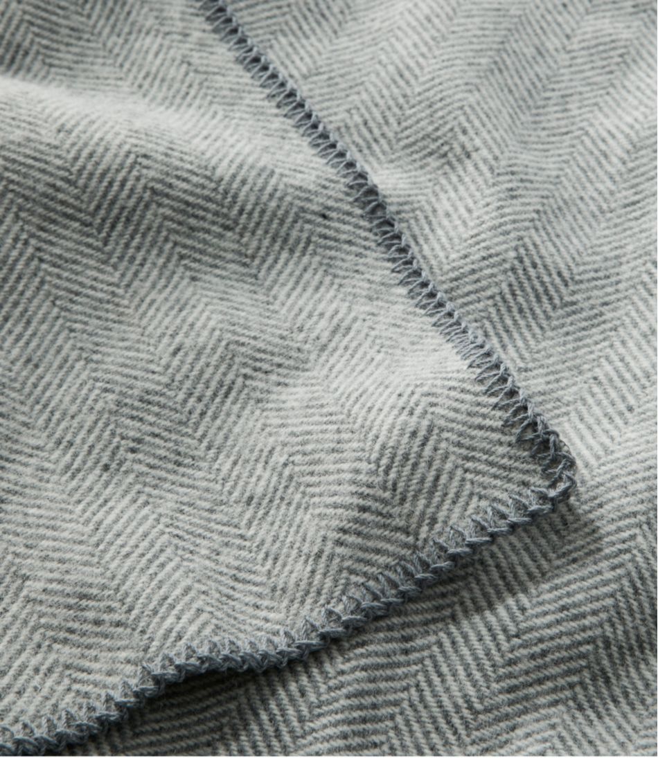L.L.Bean | Washable Wool Blanket, Herringbone