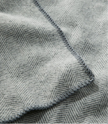 L.L.Bean | Washable Wool Blanket, Herringbone