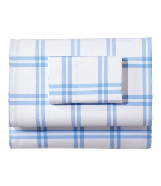 L.L.Bean | 280-Thread-Count Pima Percale Sheet Collection, Windowpane