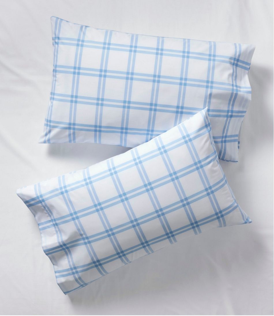 L.L.Bean | 280-Thread-Count Pima Percale Sheet Collection, Windowpane