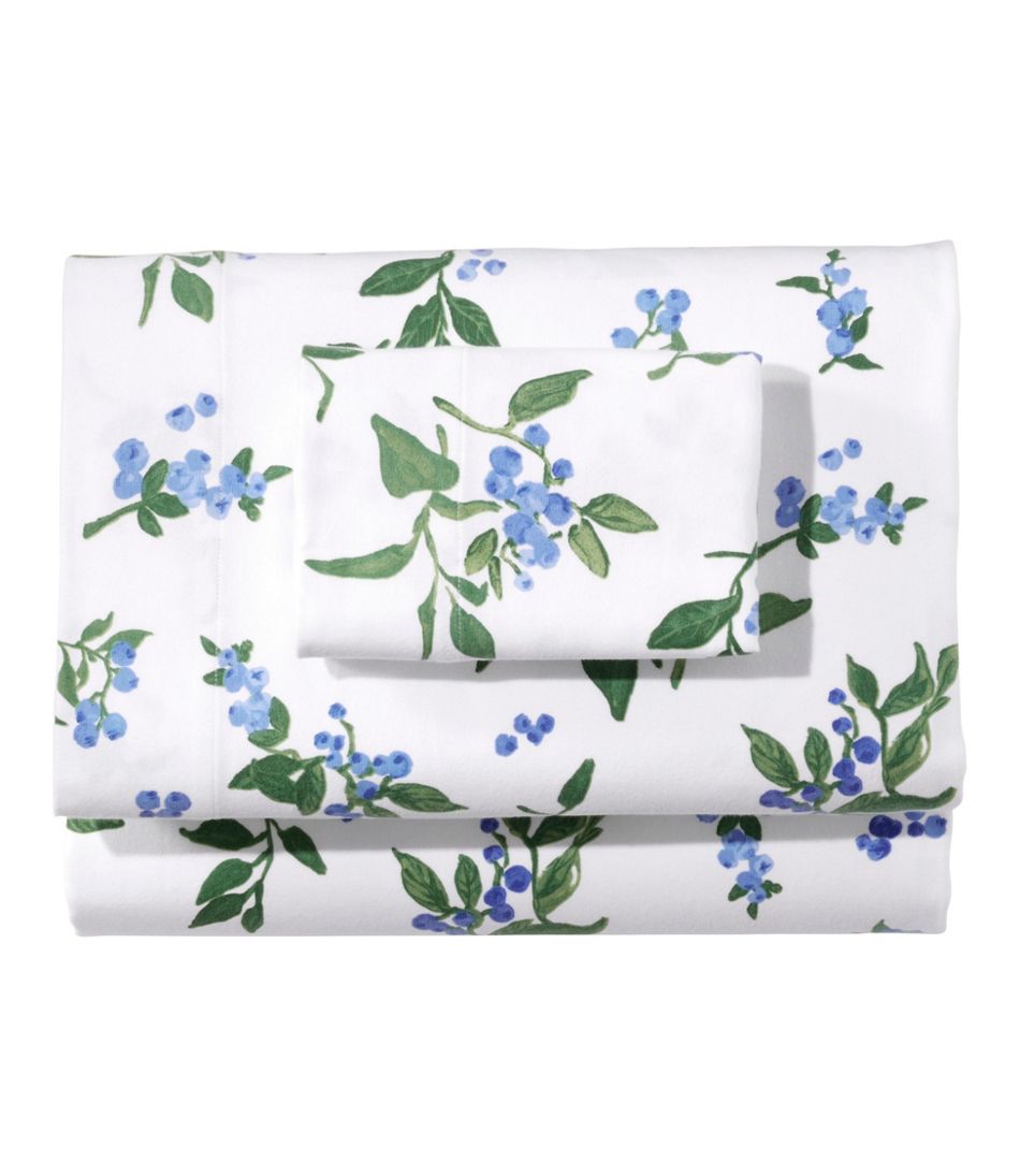 L.L.Bean | Jess Franks Blueberry Flannel Sheet Collection