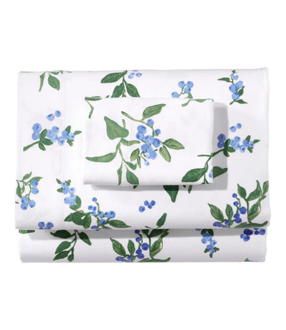 L.L.Bean | Jess Franks Blueberry Flannel Sheet Collection