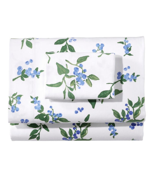 L.L.Bean | Jess Franks Blueberry Flannel Sheet Collection