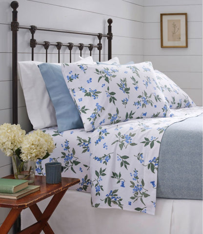 L.L.Bean | Jess Franks Blueberry Flannel Sheet Collection