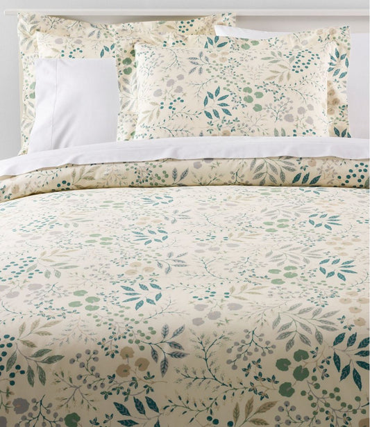 L.L.Bean | 280-Thread-Count Pima Cotton Percale Comforter Cover Collection, Print