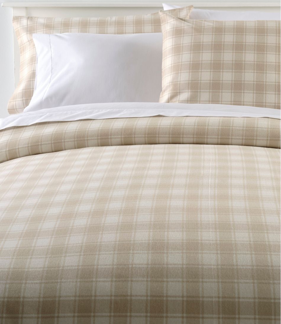 L.L.Bean | Ultrasoft Comfort Flannel Comforter Cover Collection, Check