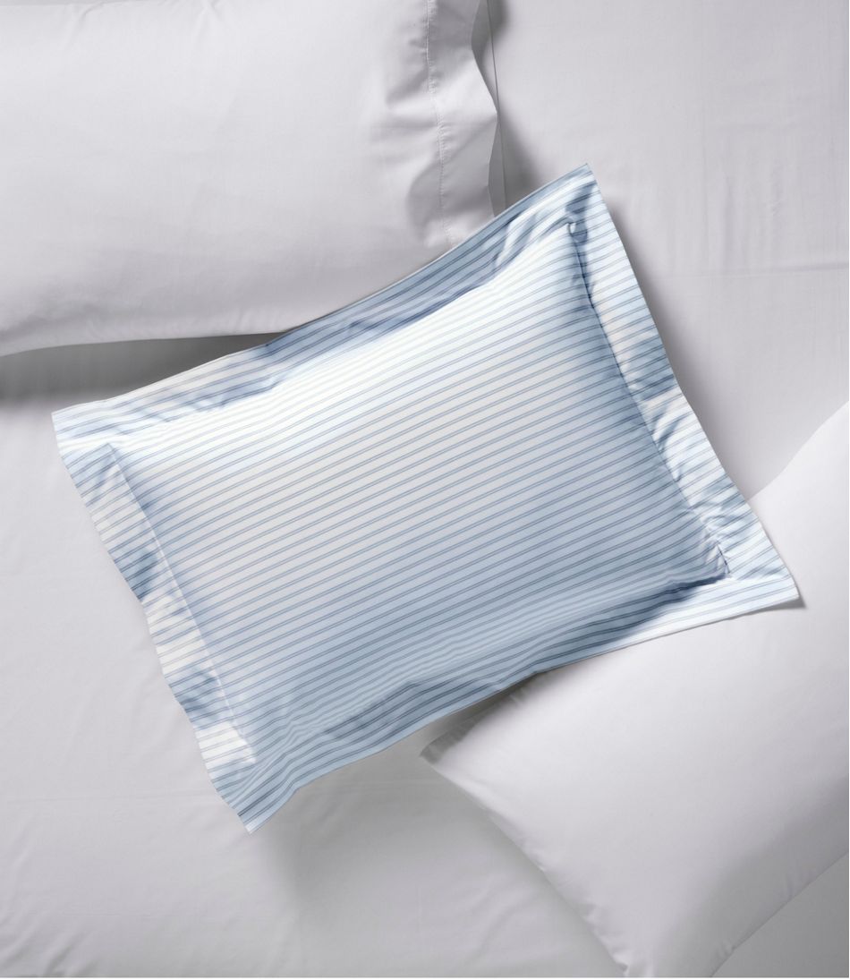L.L.Bean | Premium Egyptian Percale Comforter Cover Collection, Stripe