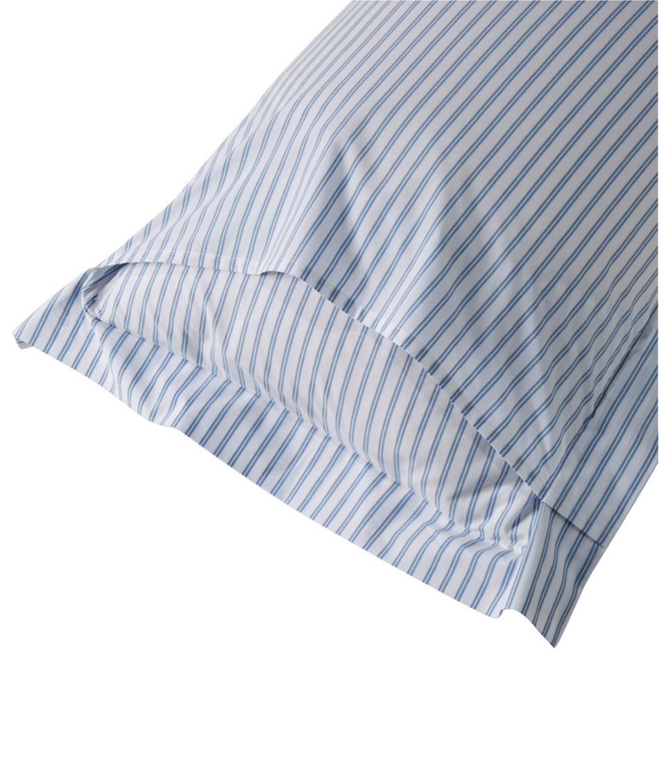L.L.Bean | Premium Egyptian Percale Comforter Cover Collection, Stripe