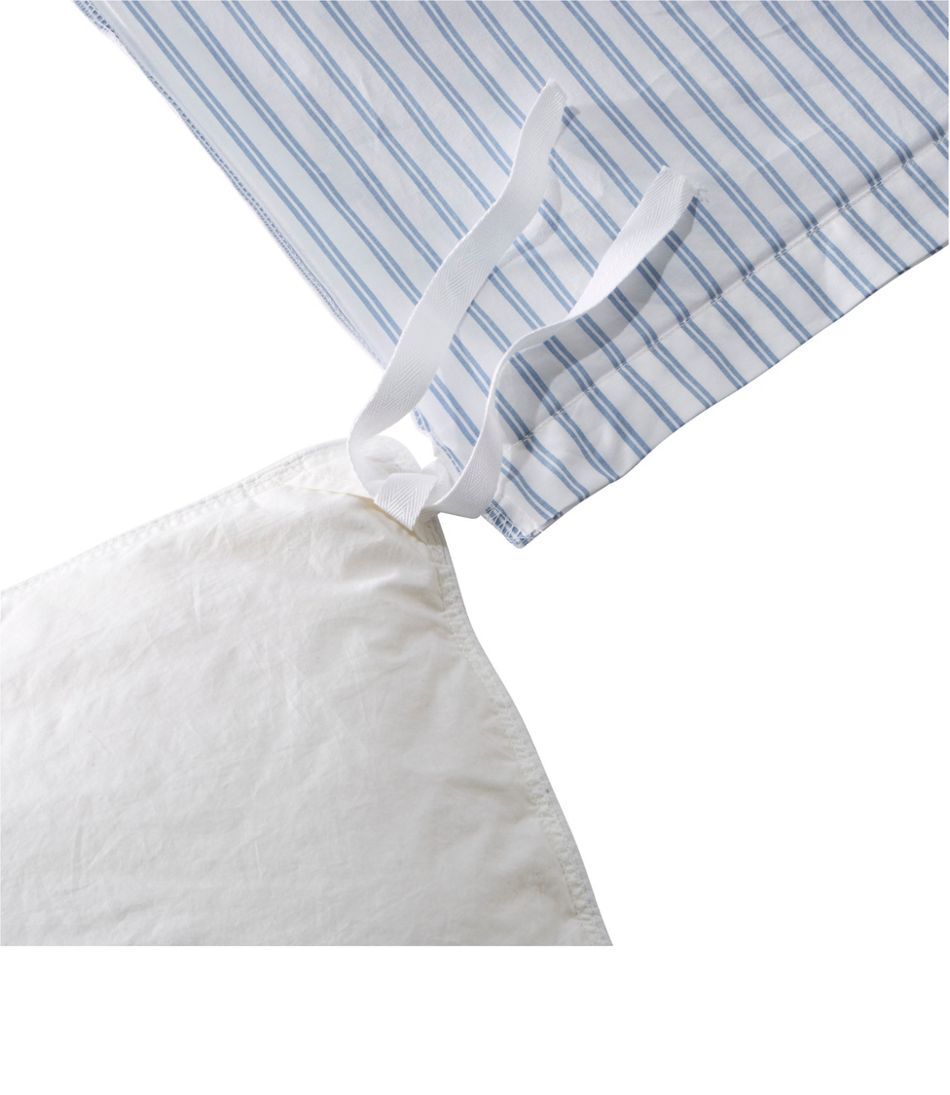 L.L.Bean | Premium Egyptian Percale Comforter Cover Collection, Stripe