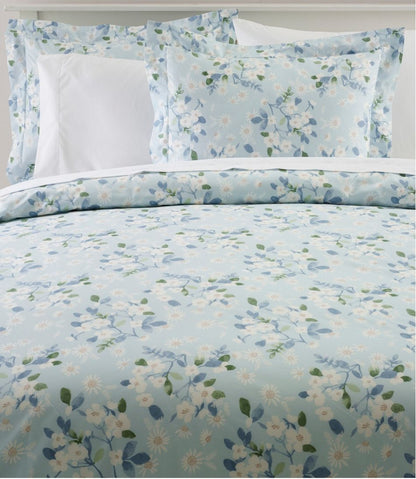 L.L.Bean | Premium Egyptian Percale Comforter Cover Collection, Daisy