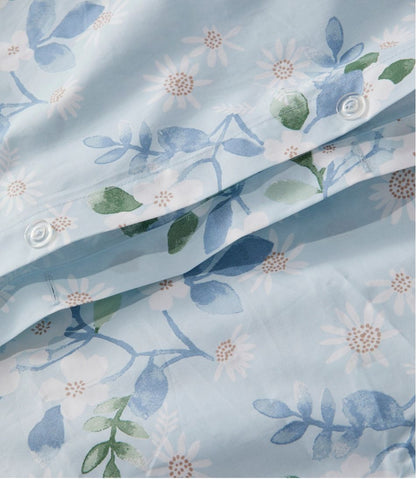 L.L.Bean | Premium Egyptian Percale Comforter Cover Collection, Daisy