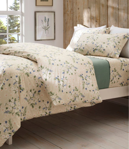 L.L.Bean | Premium Egyptian Percale Comforter Cover Collection, Daisy