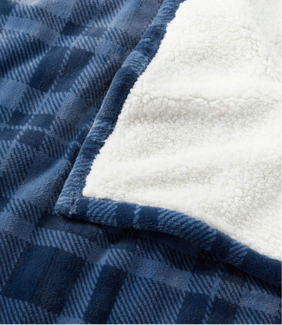 L.L.Bean | Wicked Plush Sherpa Throw, Plaid