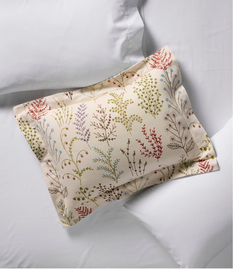 L.L.Bean | Botanical Floral Flannel Comforter Cover Collection