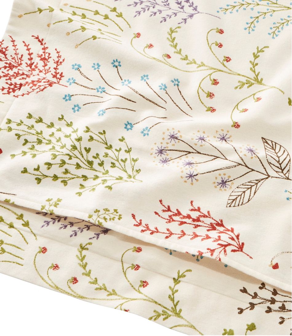 L.L.Bean | Botanical Floral Flannel Comforter Cover Collection