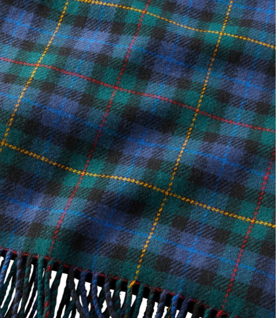 L.L.Bean | L.L.Bean Washable Wool Throw, Plaid 54" x 60"