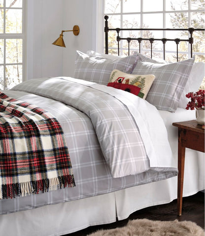 L.L.Bean | L.L.Bean Washable Wool Throw, Plaid 54" x 60"