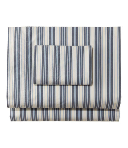 L.L.Bean | Sunwashed Percale Sheet Collection, Stripe