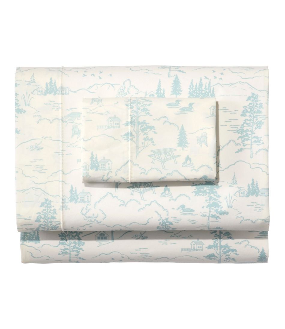L.L.Bean | Lakeside Toile Percale Sheet Collection